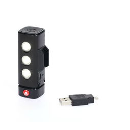 曼富图iPhone 5/5s专用LED灯 结合云台壳与三脚架，手机秒变摄影利器